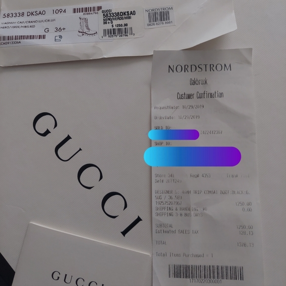 GUCCI TRIP STRIPED ANKLE BOOT - Picture 9 of 9